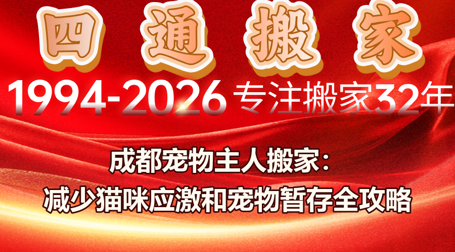 成都寵物主人搬家,搬家時貓咪應激預防,成都寵物友好搬家車暫存